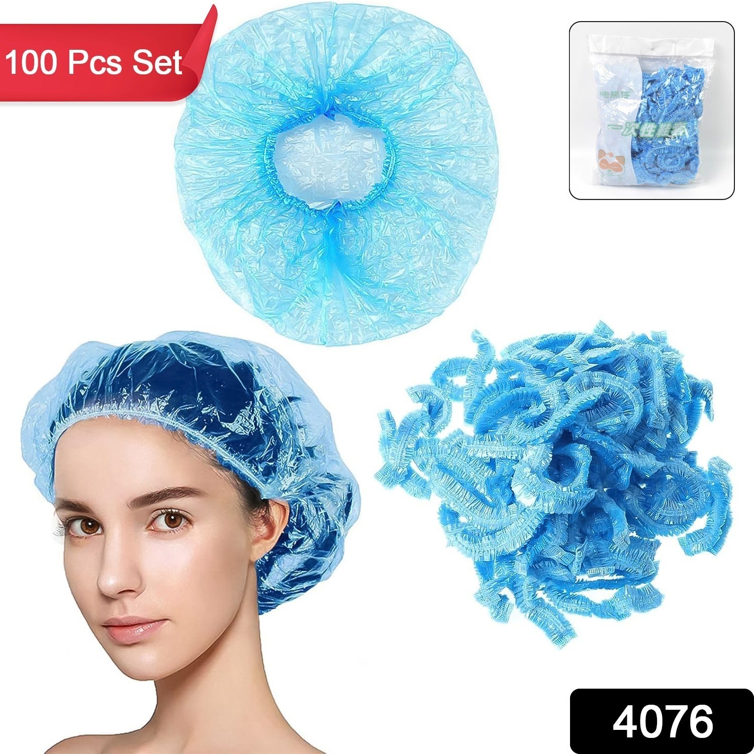 Shower Cap Waterproof Disposable Shower Cap 100 Pieces Shower Cap Waterproof Disposable Shower Cap 100 Pieces